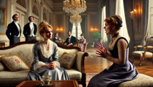 Maria Antonieta e Dona Olga na mansão dos Skills